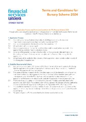 Bursary Scheme 2024